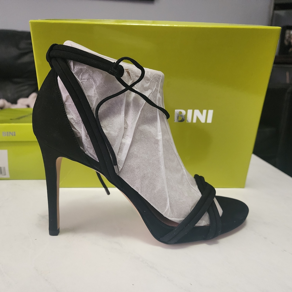 Gianni Bini Black Strappy Heels